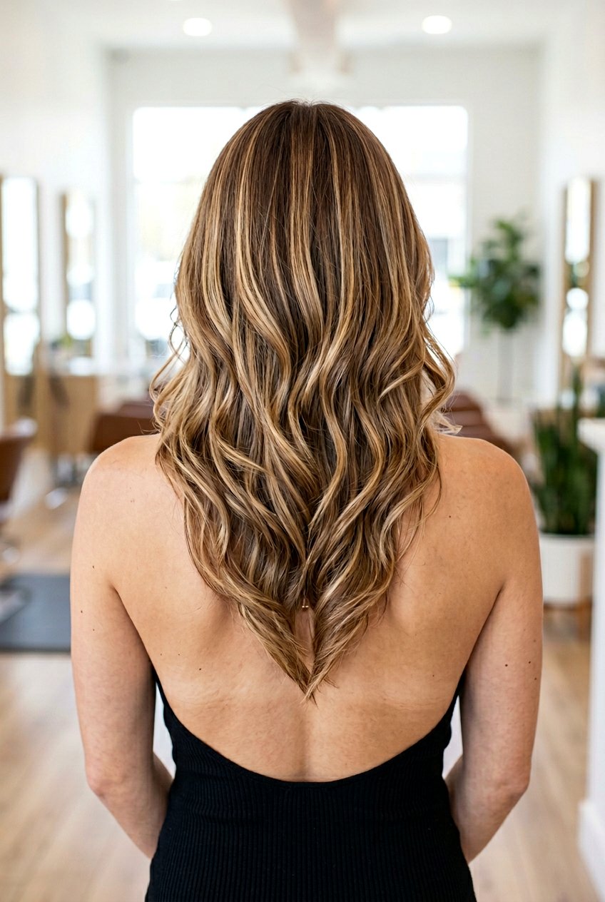 V Cut Layers - 20 soft layers for shoulder length hair - 20 soft layers for shoulder length hair