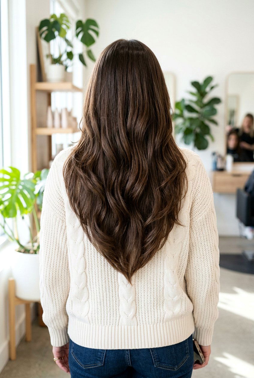 V Cut Layers - 20 haircut for frizzy hair women - 20 haircut for frizzy hair women