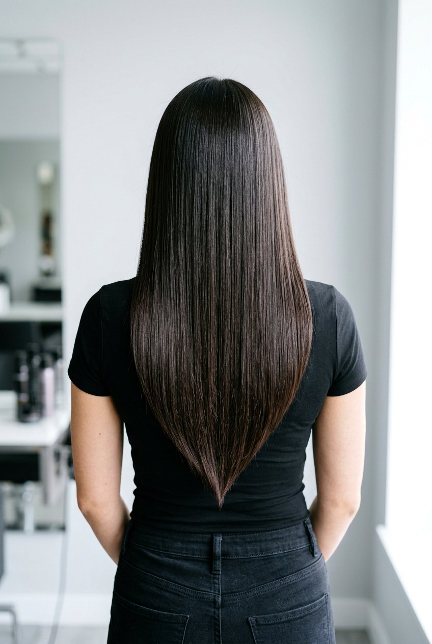 V Cut Long Hair - 20 long hairstyles for thick hair - 20 long hairstyles for thick hair