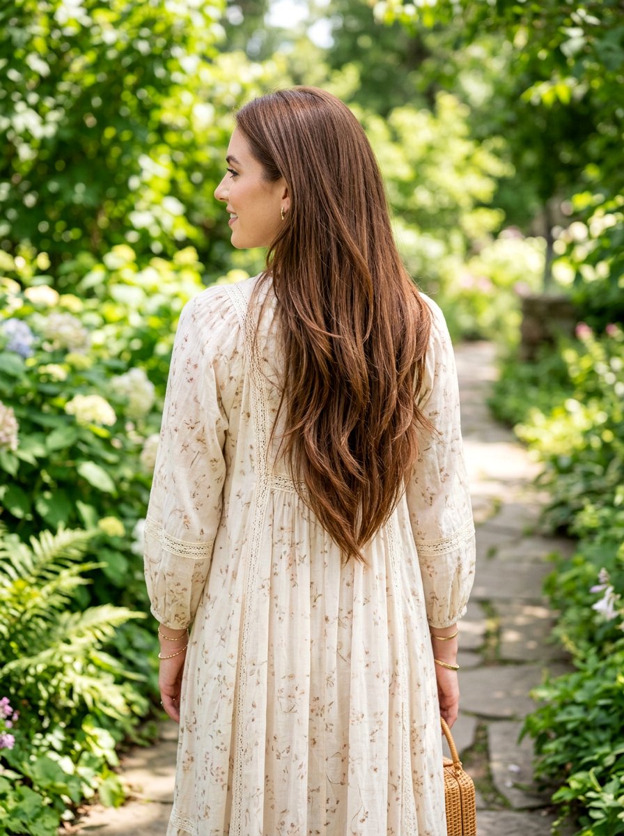 V Cut Long Haircut - 20 flattering haircut for diamond face women - 20 flattering haircut for diamond face women