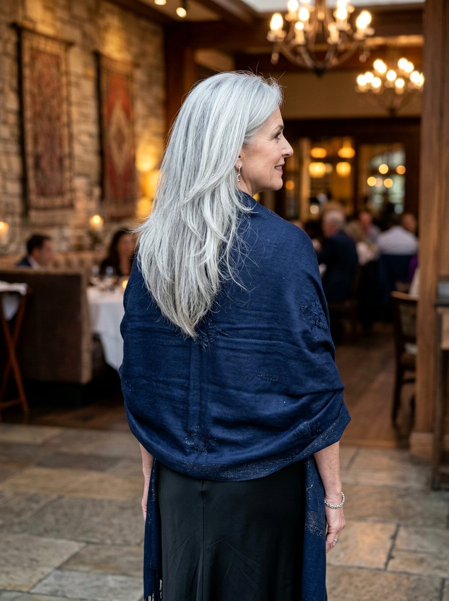 V Cut Long Hairstyle - 20 elegant haircut for women over 60 - 20 elegant haircut for women over 60