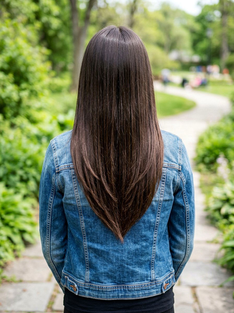 V Cut Long Straight Layers - 20 teen girls long straight layers haircut - 20 teen girls long straight layers haircut