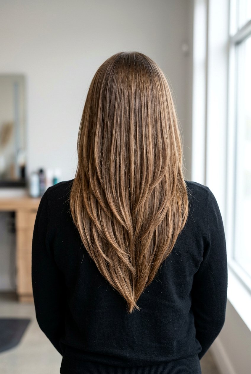 V Cut Medium Layered Haircut - 20 medium layered haircuts - 20 medium layered haircuts