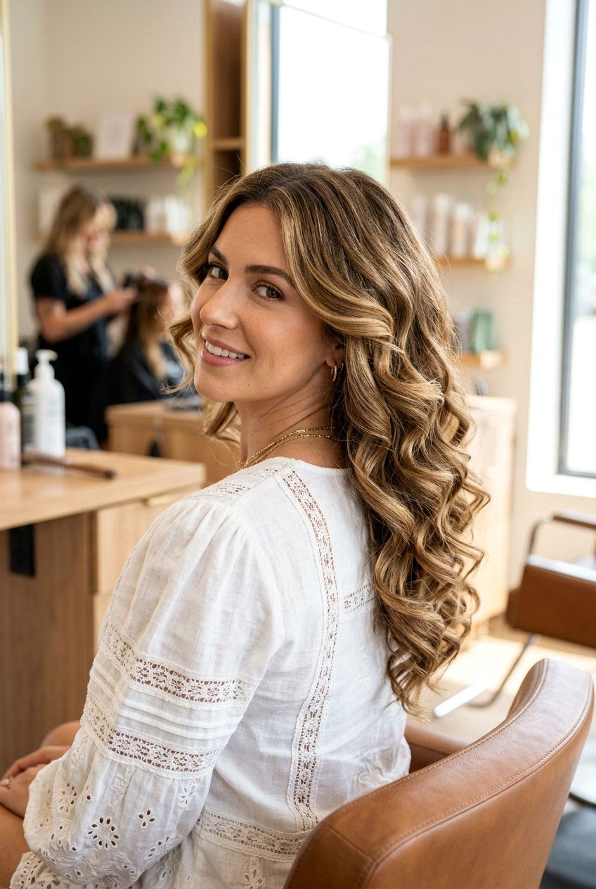 V Cut With Bouncy Blowout Curls - 20 bouncy hairstyle with blowout curls - 20 bouncy hairstyle with blowout curls