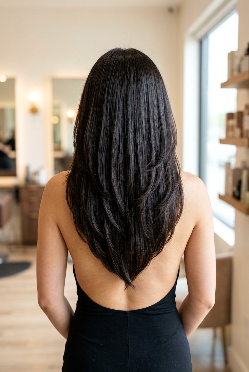 V Shaped Butterfly Haircut - 20 butterfly haircut for thick straight hair - 20 butterfly haircut for thick straight hair