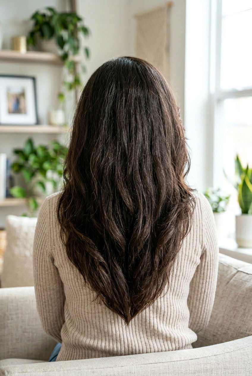 V Shaped Haircut For Thick Hair With Side Part - 20 v shaped haircut for thick hair - 20 v shaped haircut for thick hair