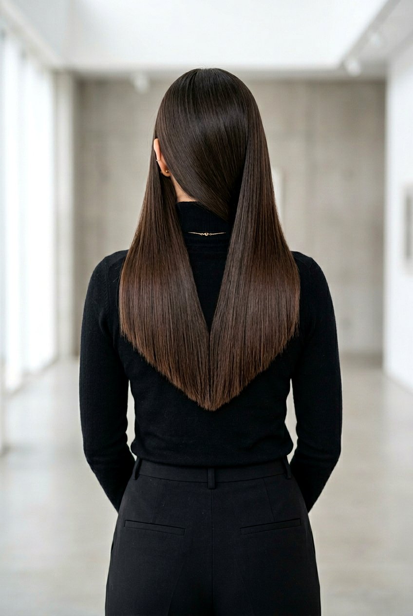 V Shaped Haircut With Blunt Ends For Thick Hair - 20 v shaped haircut for thick hair - 20 v shaped haircut for thick hair