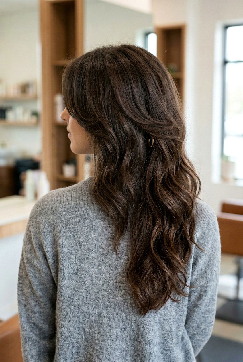 V Shaped Haircut With Face Framing Layers - 20 v shaped haircut for thick hair - 20 v shaped haircut for thick hair