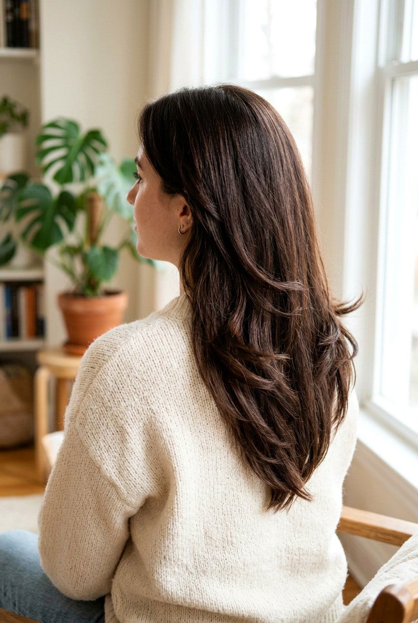 V Shaped Haircut With Layered Ends For Thick Hair - 20 v shaped haircut for thick hair - 20 v shaped haircut for thick hair