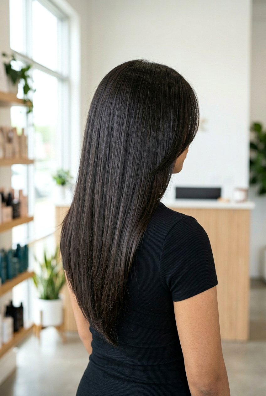 V Shaped Haircut With Subtle Layers For Thick Hair - 20 v shaped haircut for thick hair - 20 v shaped haircut for thick hair