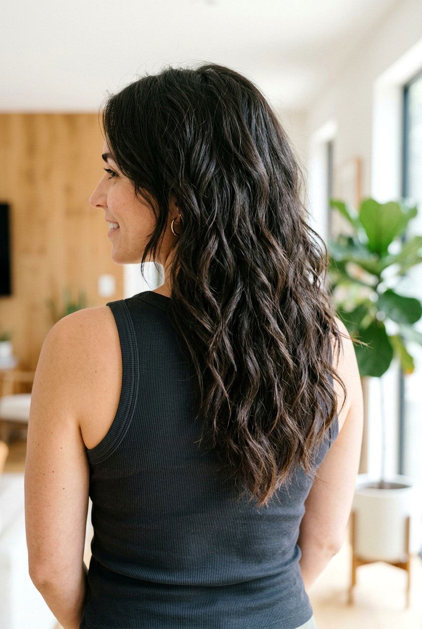 V Shaped Haircut With Textured Layers For Thick Hair - 20 v shaped haircut for thick hair - 20 v shaped haircut for thick hair