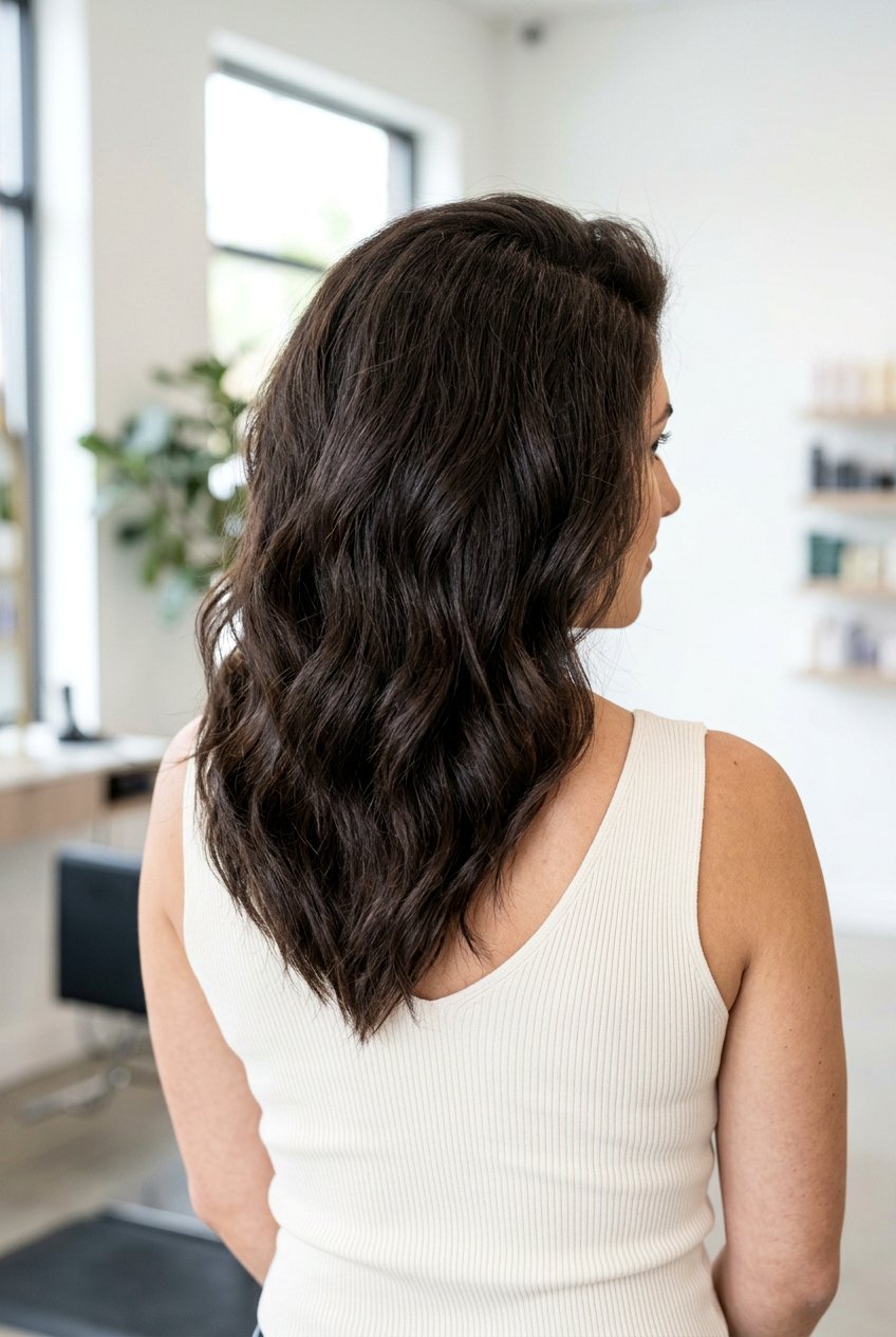 V Shaped Haircut With Volume At Crown - 20 v shaped haircut for thick hair - 20 v shaped haircut for thick hair