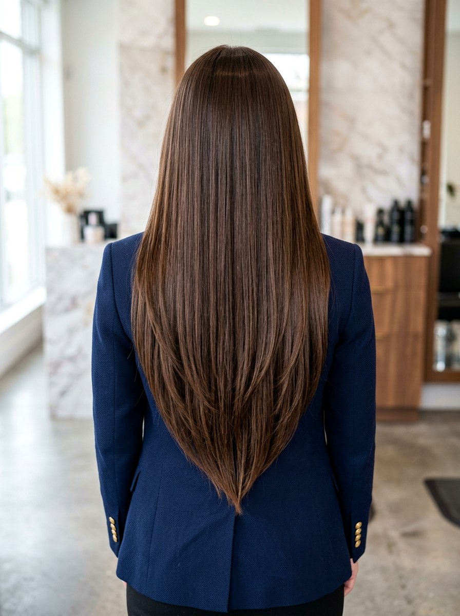 V Shaped Long Layers Haircut - 20 polished long layers haircut - 20 polished long layers haircut