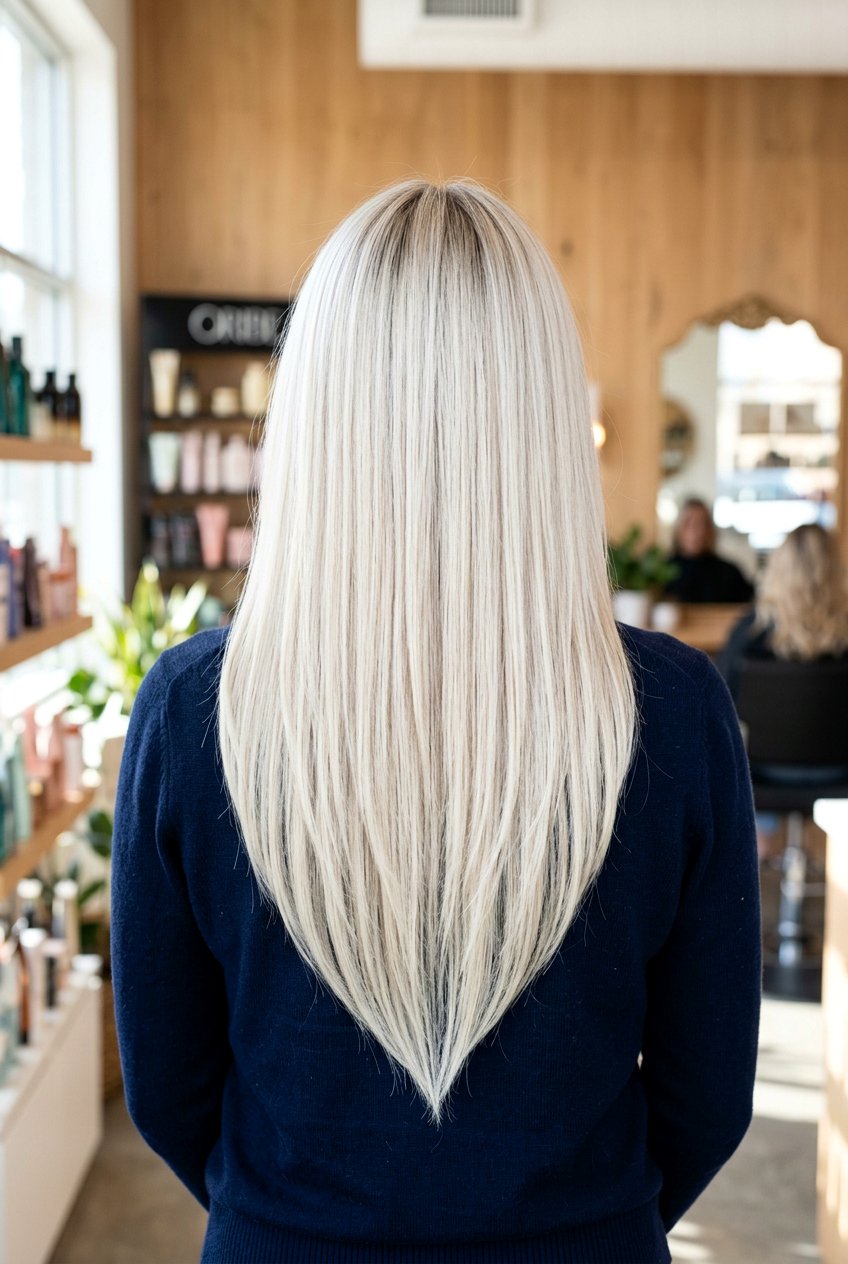 V cut long blonde hair - 20 v cut for long hair - 20 v cut for long hair