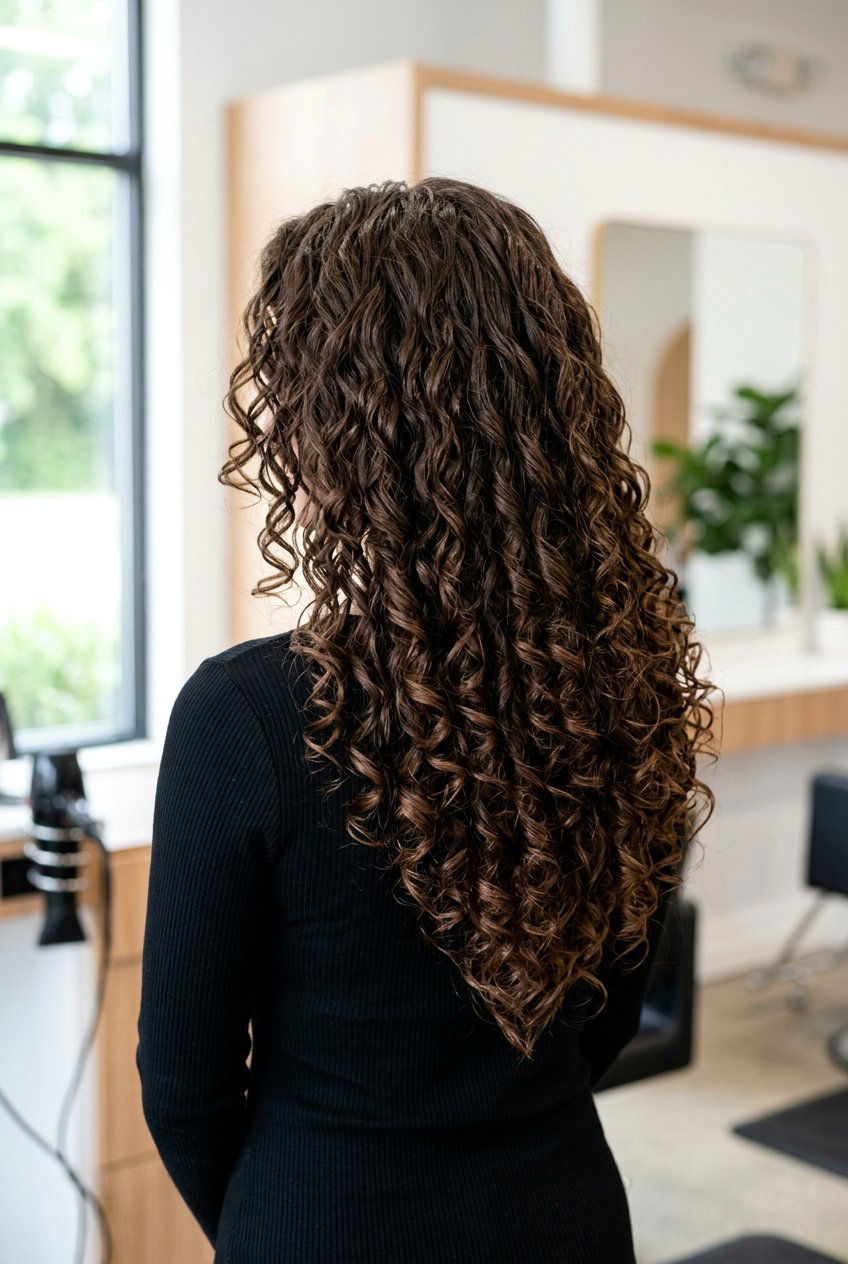 V cut long curly hair - 20 v cut for long hair - 20 v cut for long hair