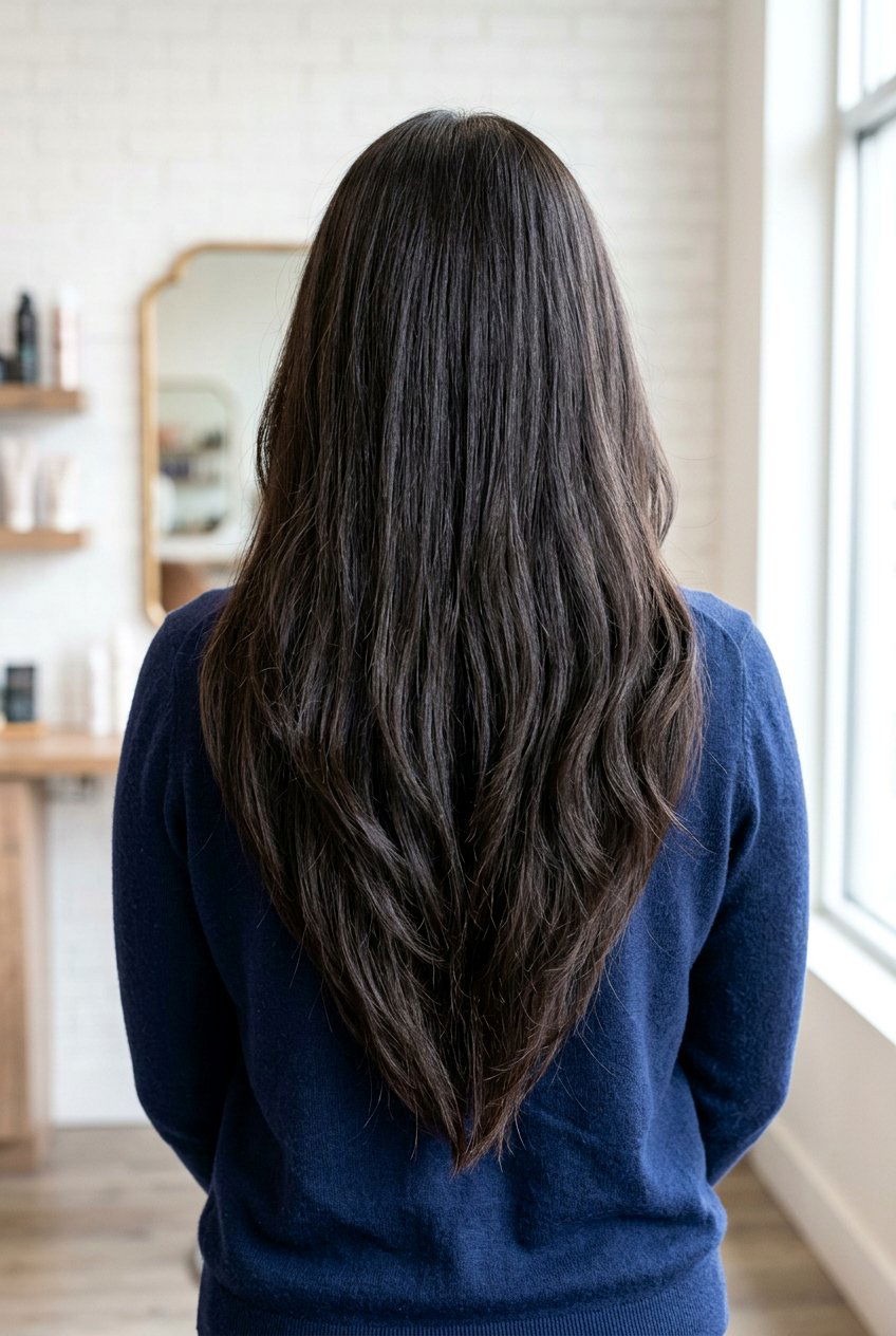 V cut long thick hair - 20 v cut for long hair - 20 v cut for long hair