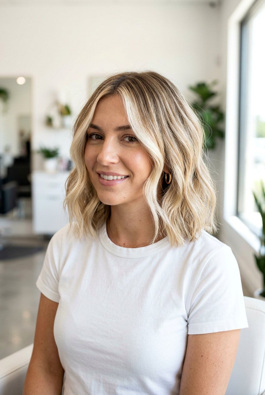 20 Stunning Blonde Balayage For Shoulder Length Bob Looks