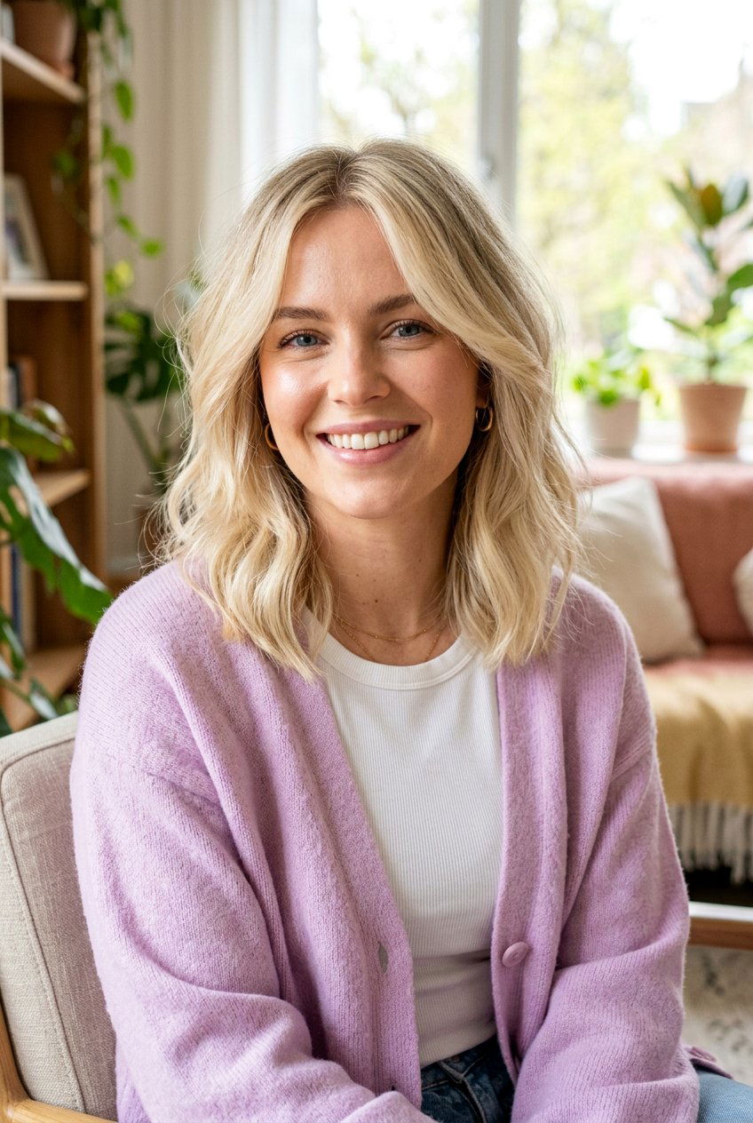 Vanilla Blonde Lob - 20 lob hair color ideas for blondes - 20 lob hair color ideas for blondes