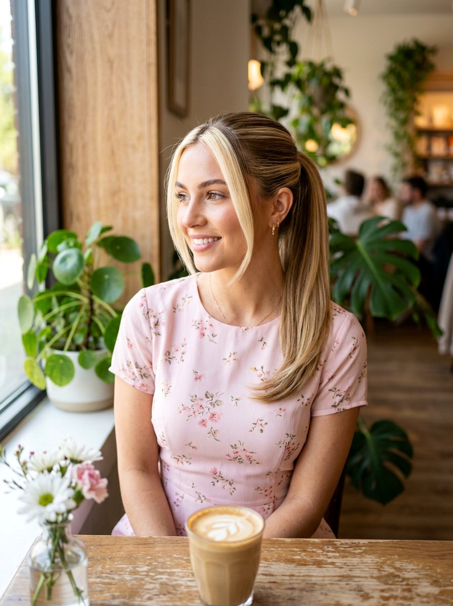 Vanilla Blonde Money Piece - 20 subtle money piece for mature women - 20 subtle money piece for mature women