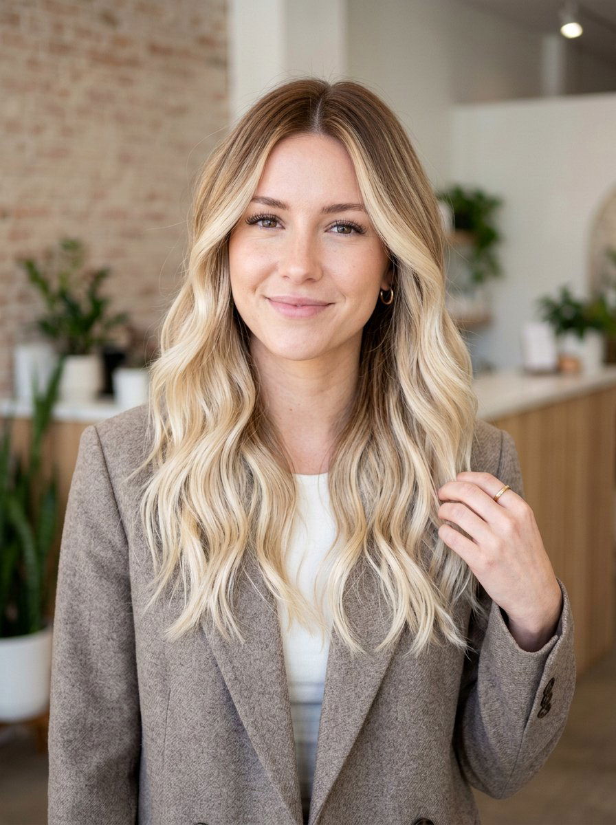 Vanilla Blonde With Caramel Shadow Root - 20 vanilla blonde with shadow root - 20 vanilla blonde with shadow root