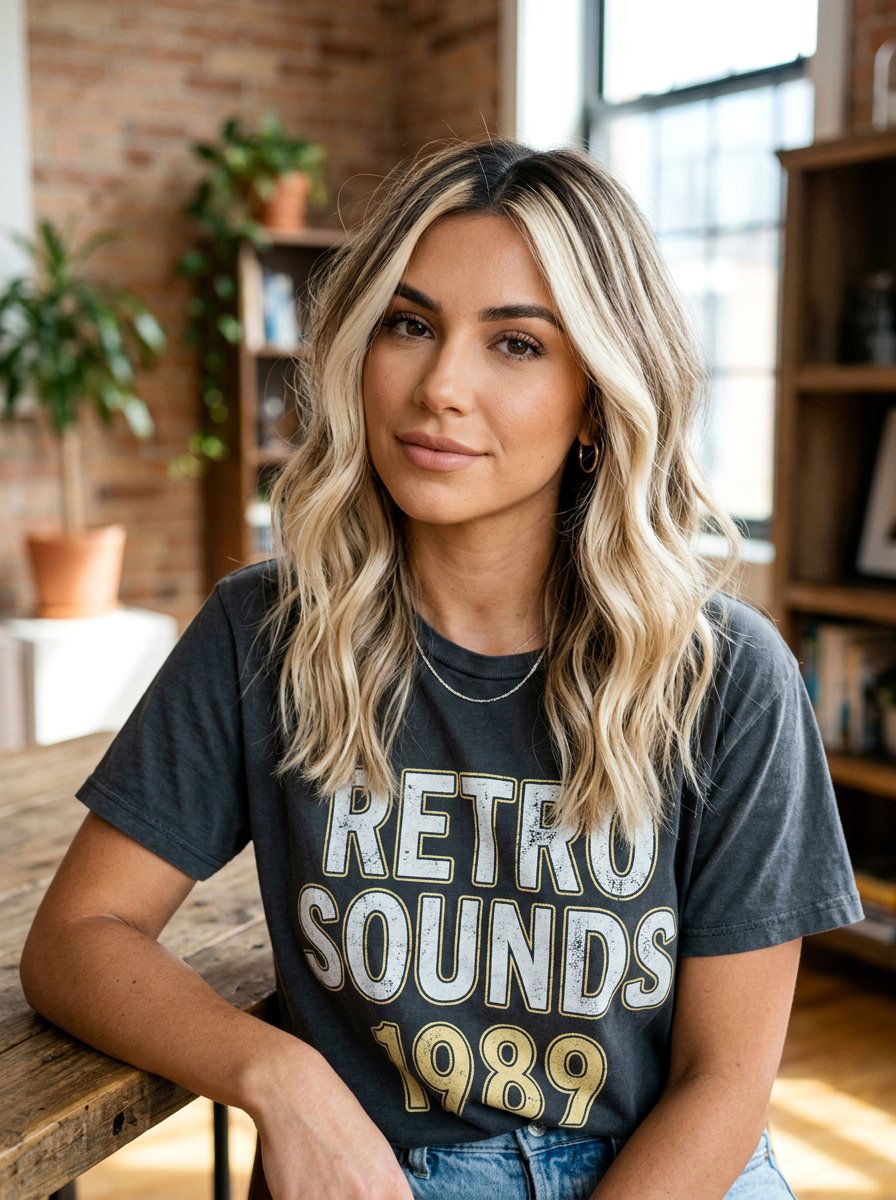 Vanilla Blonde With Chunky Highlights And Shadow Root - 20 vanilla blonde with shadow root - 20 vanilla blonde with shadow root