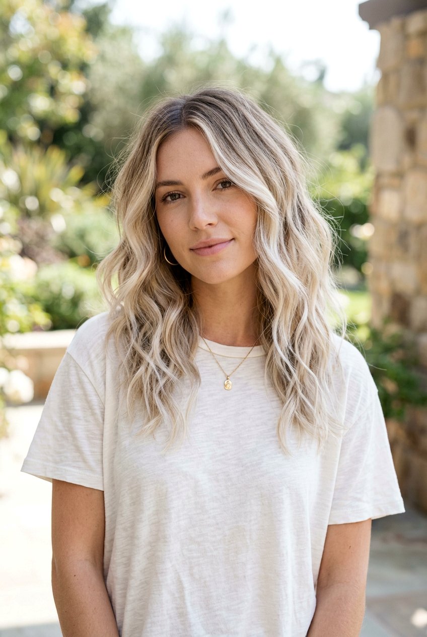 Vanilla Chai Blonde on Wavy Hair - 20 vanilla chai blonde hair - 20 vanilla chai blonde hair