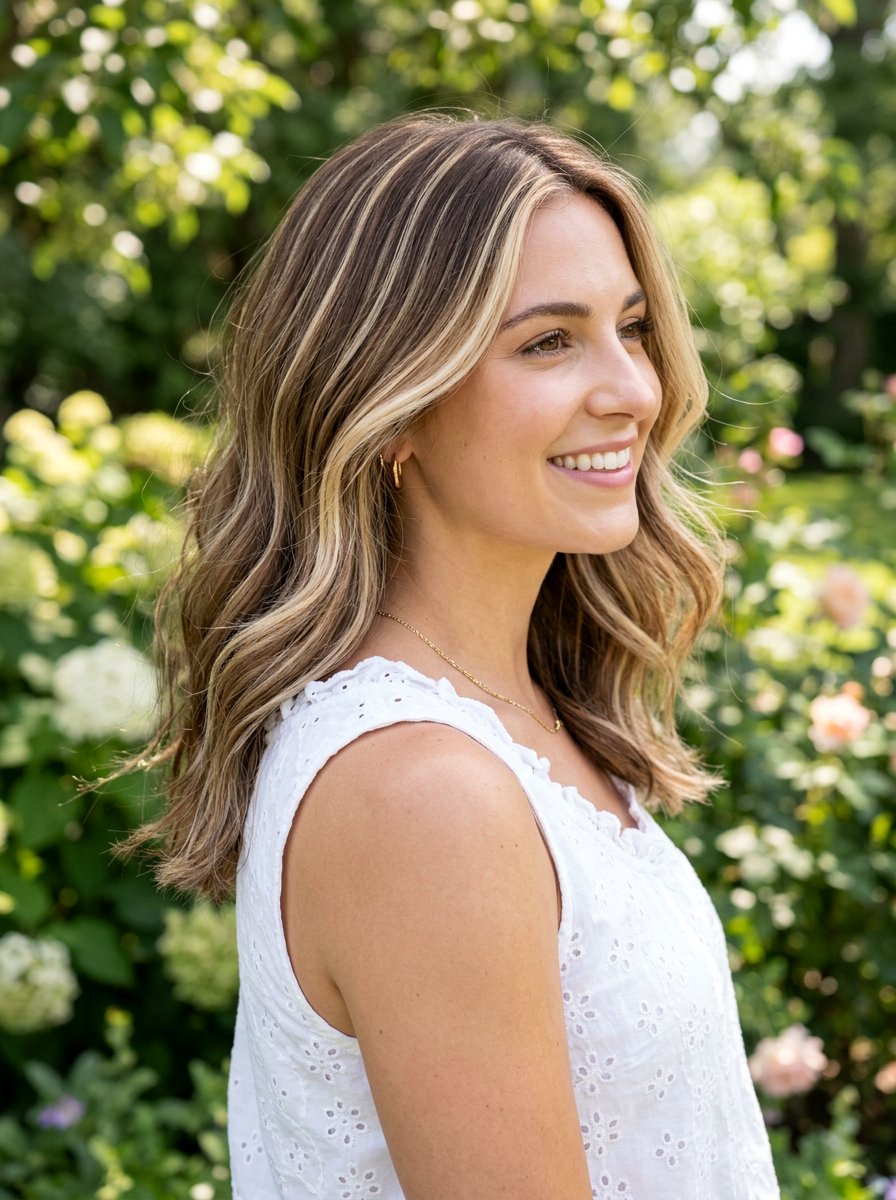 20 Stunning Ribbon Highlights For Medium Brown Hair Ideas