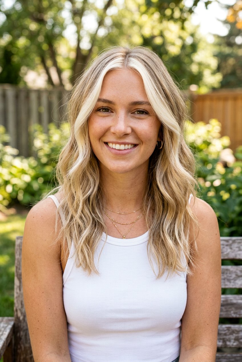 Vanilla White Blonde Money Piece - 20 elegant white blonde hair color - 20 elegant white blonde hair color