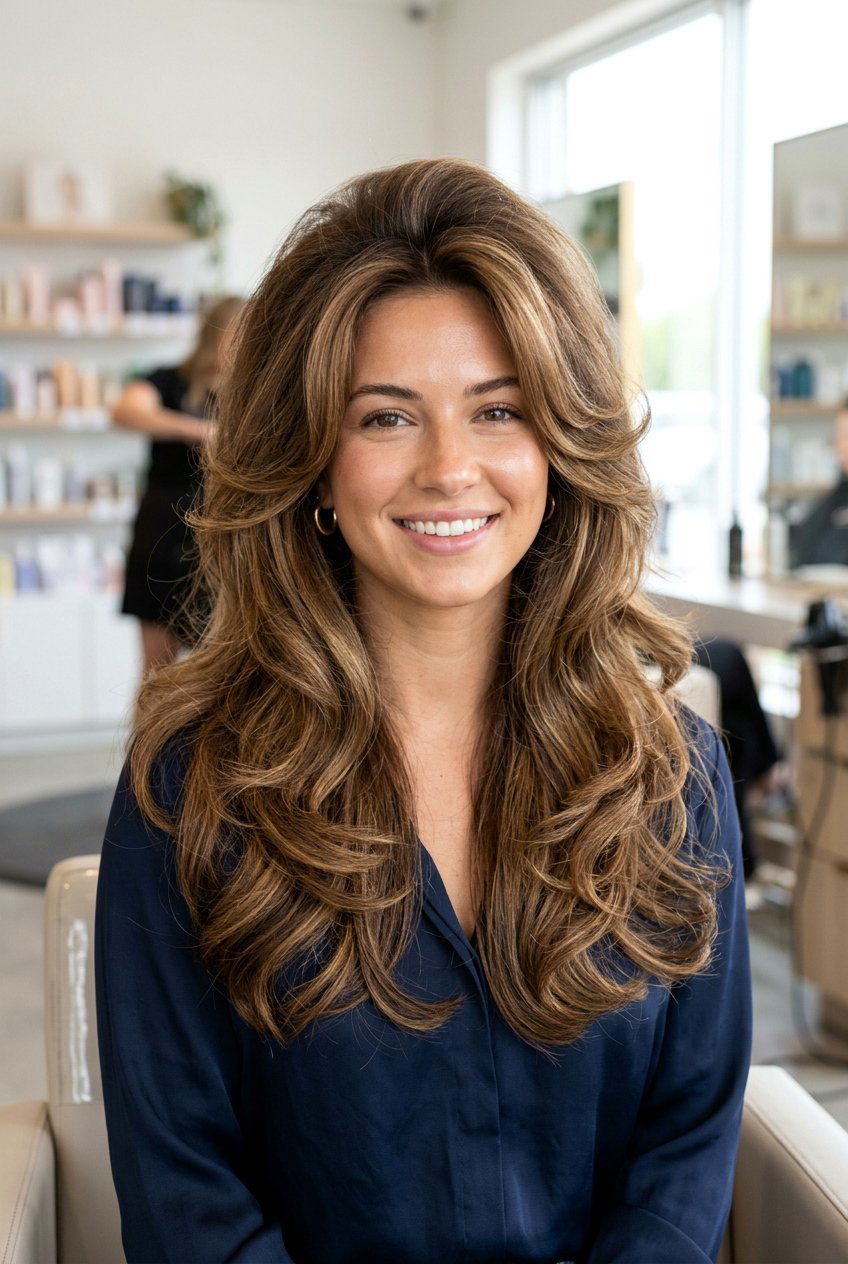 Velcro Roller Heatless Waves - 20 heatless waves for long layered hair - 20 heatless waves for long layered hair