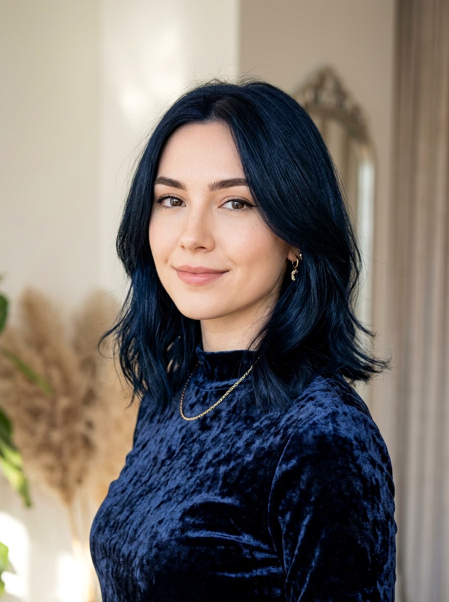 Velvet Blue Black Hair Color - 20 winter blue black hair color - 20 winter blue black hair color