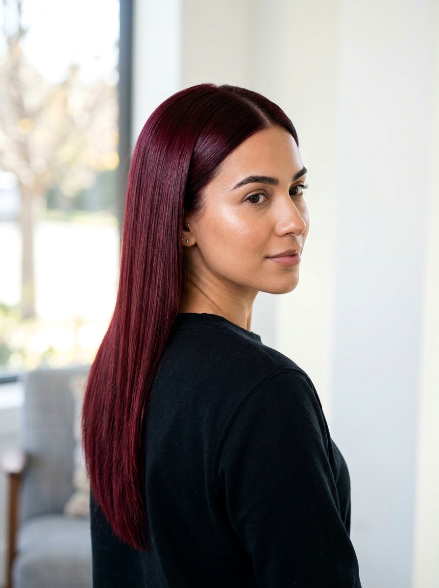 Velvet Burgundy Hair Color With Glossy Finish - 20 velvet burgundy hair color - 20 velvet burgundy hair color