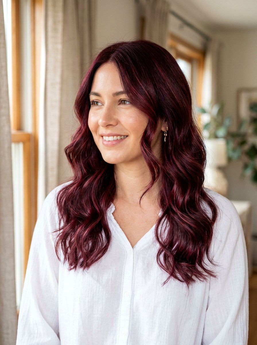 Velvet Burgundy Hair Color With Subtle Highlights - 20 velvet burgundy hair color - 20 velvet burgundy hair color