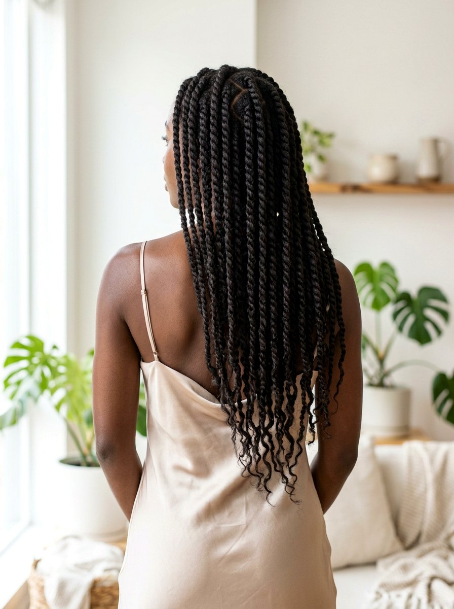 Vertical Rope Twists - 20 overnight twists for wavy hair - 20 overnight twists for wavy hair