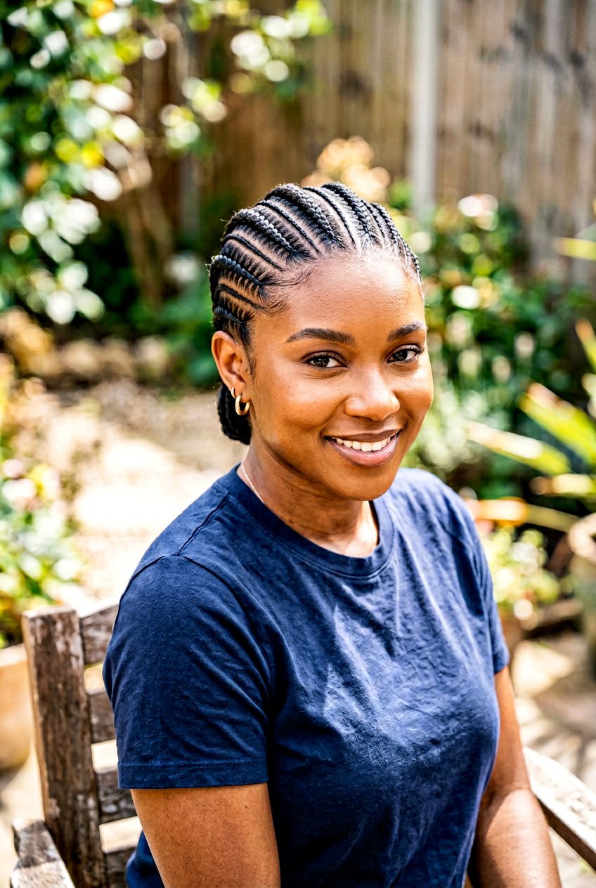 Vertical cornrows - 20 creative cornrow parting styles - 20 creative cornrow parting styles