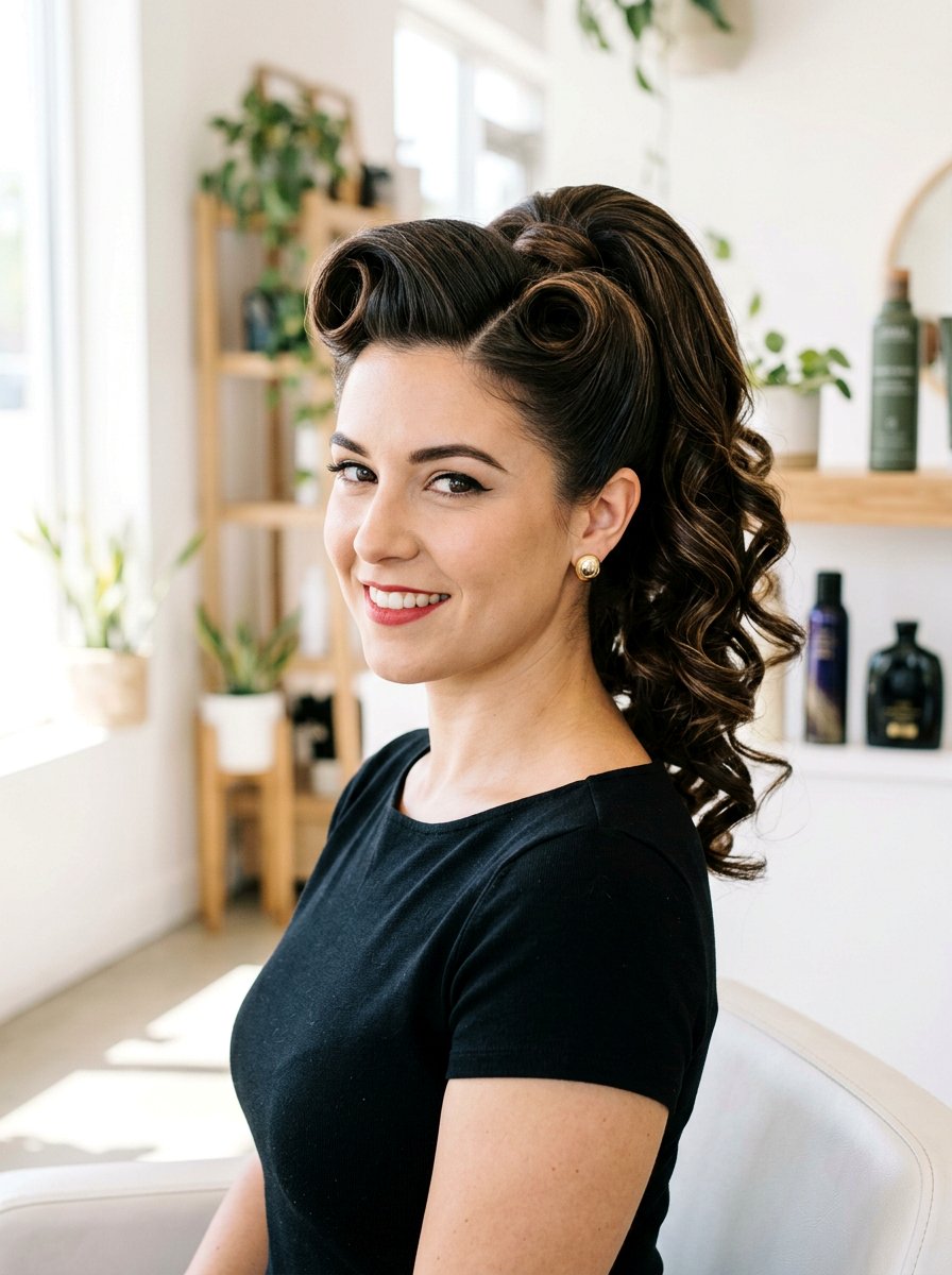 Victory Rolls Ponytail Hairstyle - 20 vintage victory rolls hairstyle - 20 vintage victory rolls hairstyle