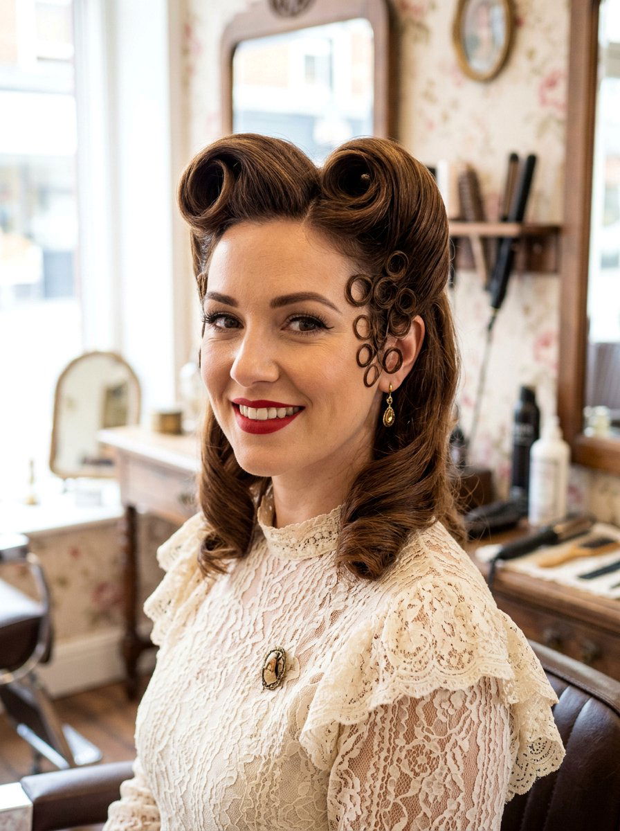 Victory Rolls With Pin Curls - 20 victory rolls for long hair - 20 victory rolls for long hair