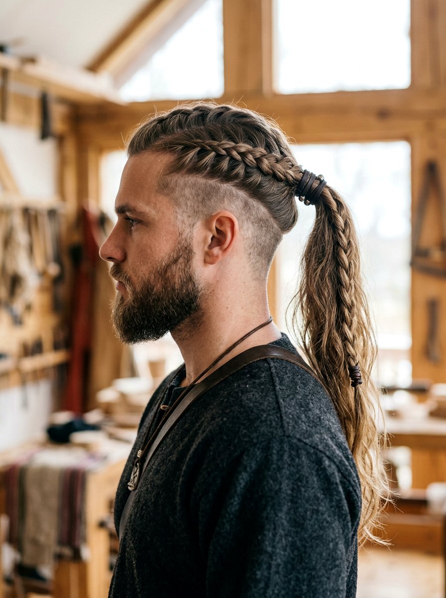 Viking Braid Ponytail Undercut - 20 viking undercut braid men - 20 viking undercut braid men