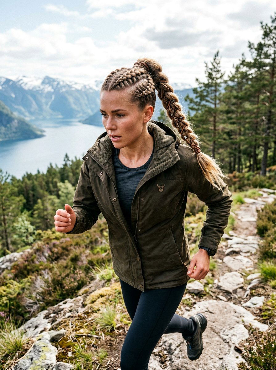 Viking Braid Ponytail Workout - 20 workout ponytail with braid - 20 workout ponytail with braid