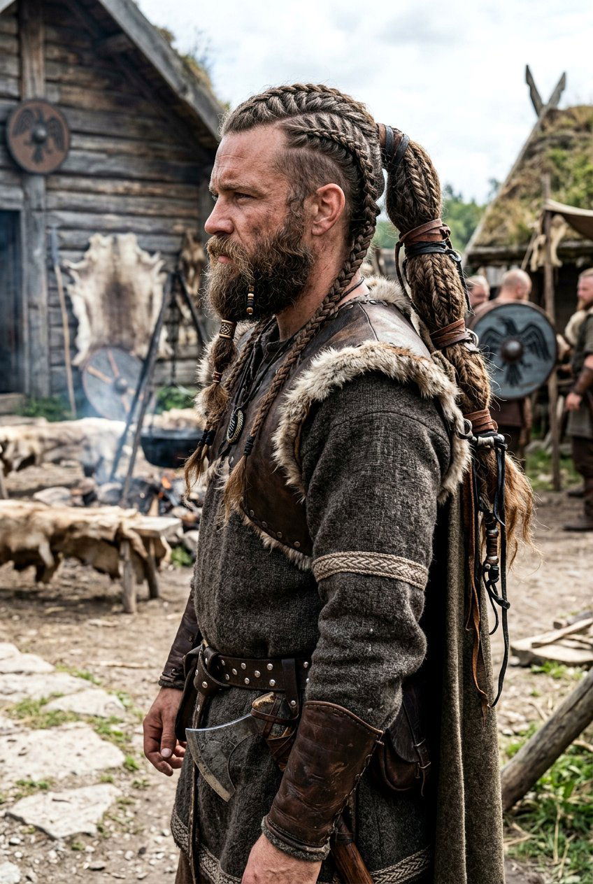 Viking Braids For Men - 20 braided ponytail for men - 20 braided ponytail for men