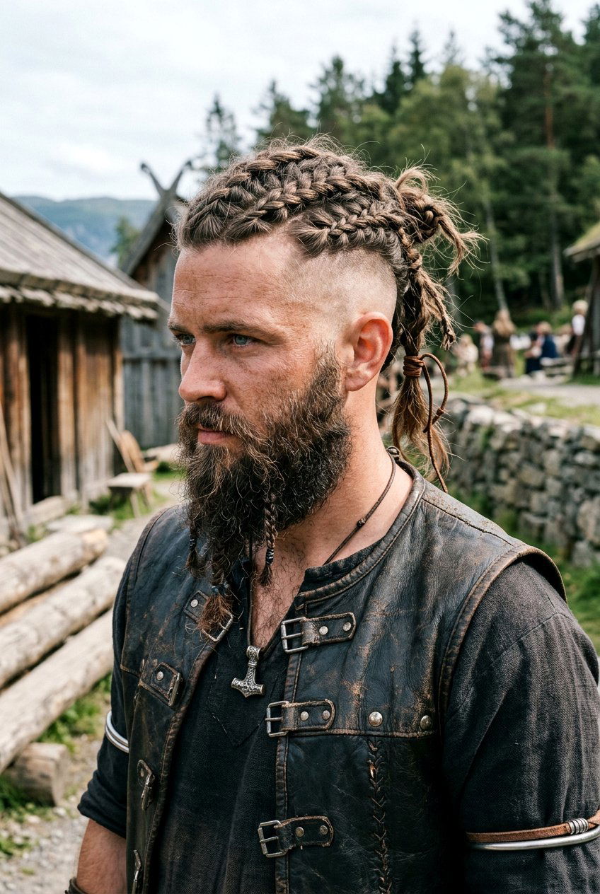 Viking Braids Undercut - 20 braids with undercut men - 20 braids with undercut men