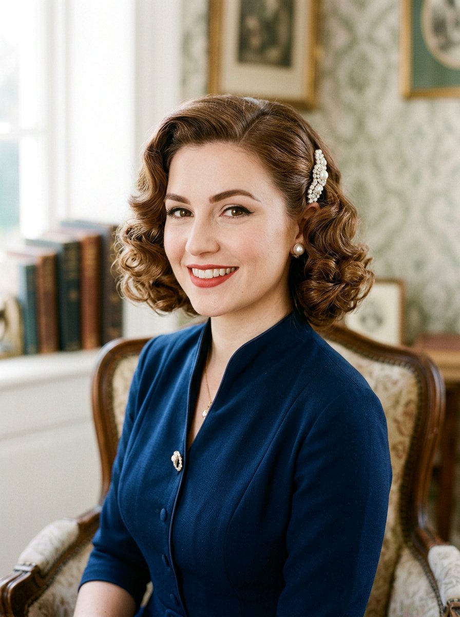 Vintage Curls Short Bob - 20 interview hairstyle for short bob - 20 interview hairstyle for short bob