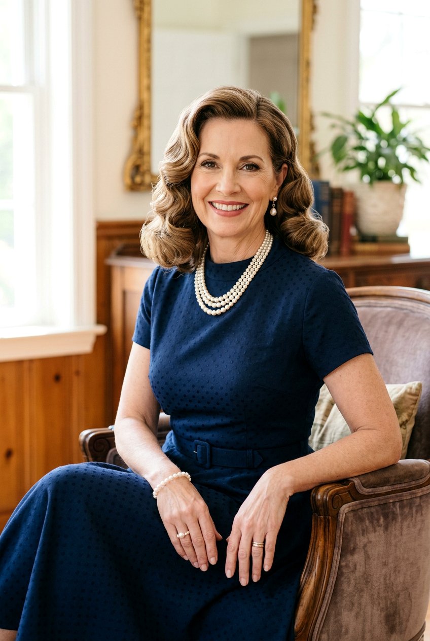 Vintage Curls - 20 classy wedding guest hairstyles for women over 50 - 20 classy wedding guest hairstyles for women over 50