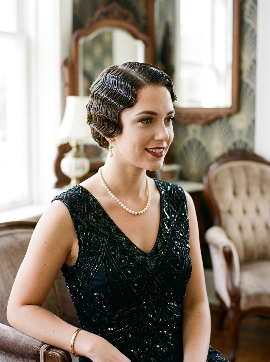 Vintage Finger Waves - 20 photo shoot waves hairstyle - 20 photo shoot waves hairstyle