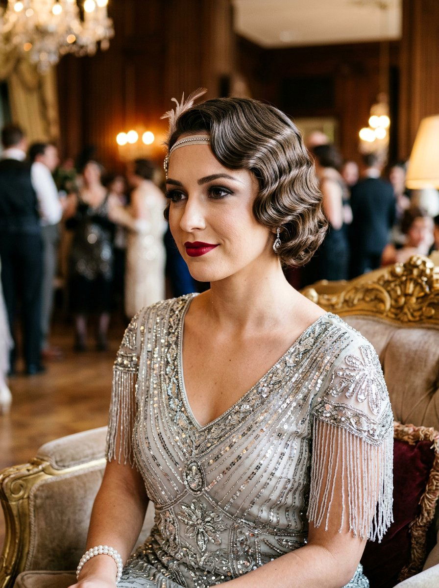 Vintage Finger Waves - 20 elegant haircut for wedding guest women - 20 elegant haircut for wedding guest women