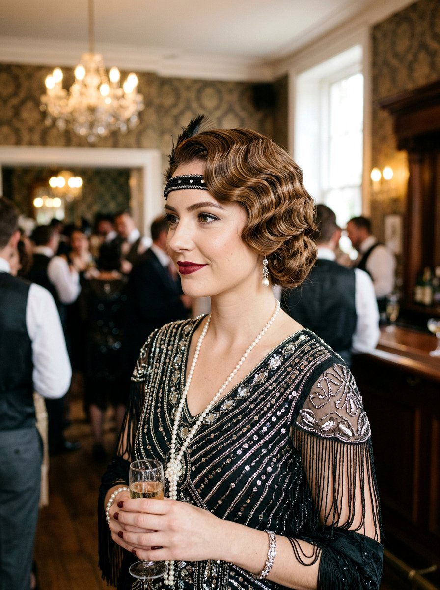 Vintage Finger Waves - 20 glamorous hairstyle ideas for women - 20 glamorous hairstyle ideas for women