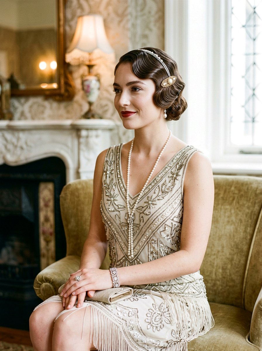 Vintage Finger Waves - 20 glamorous old hollywood hair ideas - 20 glamorous old hollywood hair ideas