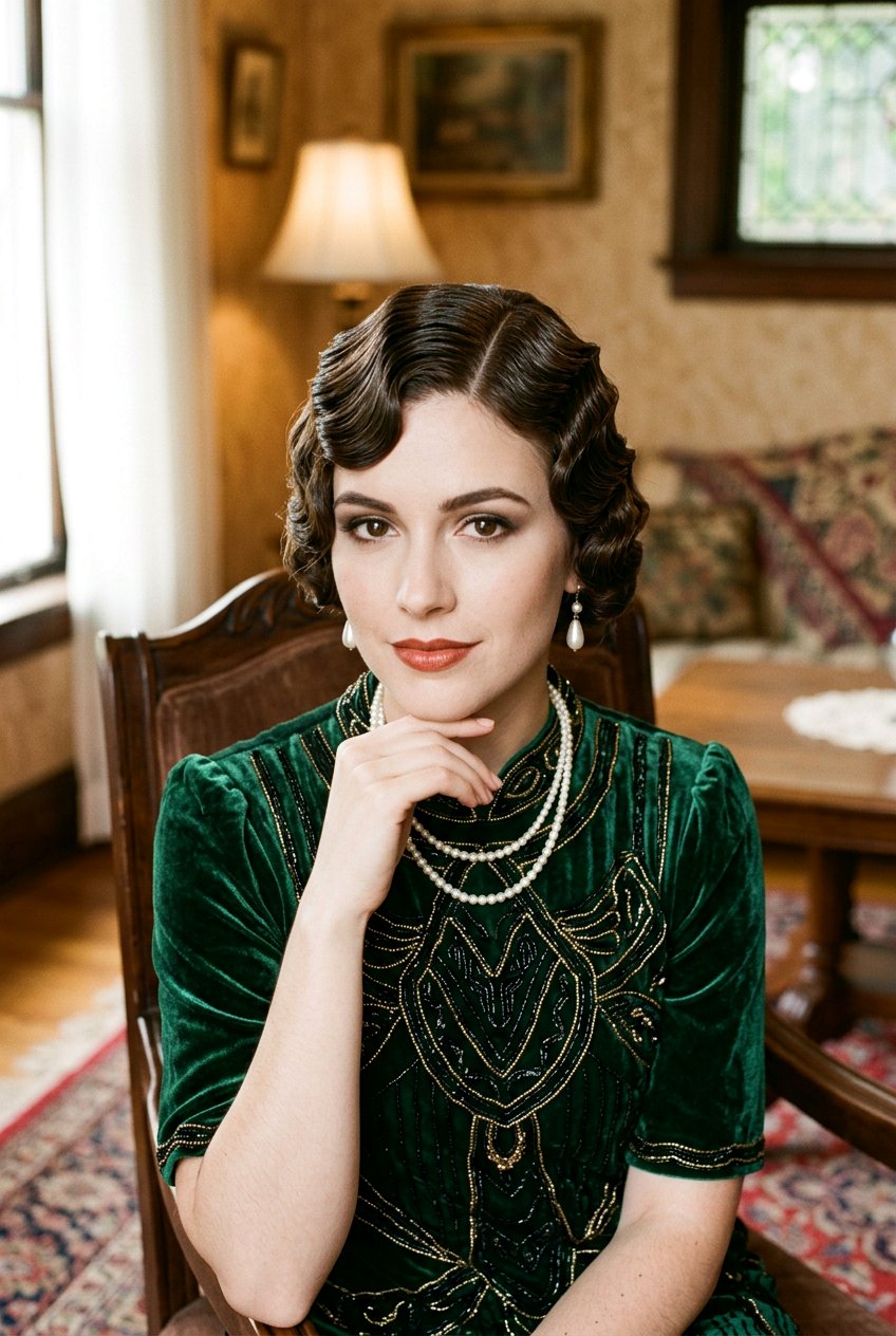 Vintage Finger Waves - 20 mature women wedding guest hairstyle ideas - 20 mature women wedding guest hairstyle ideas