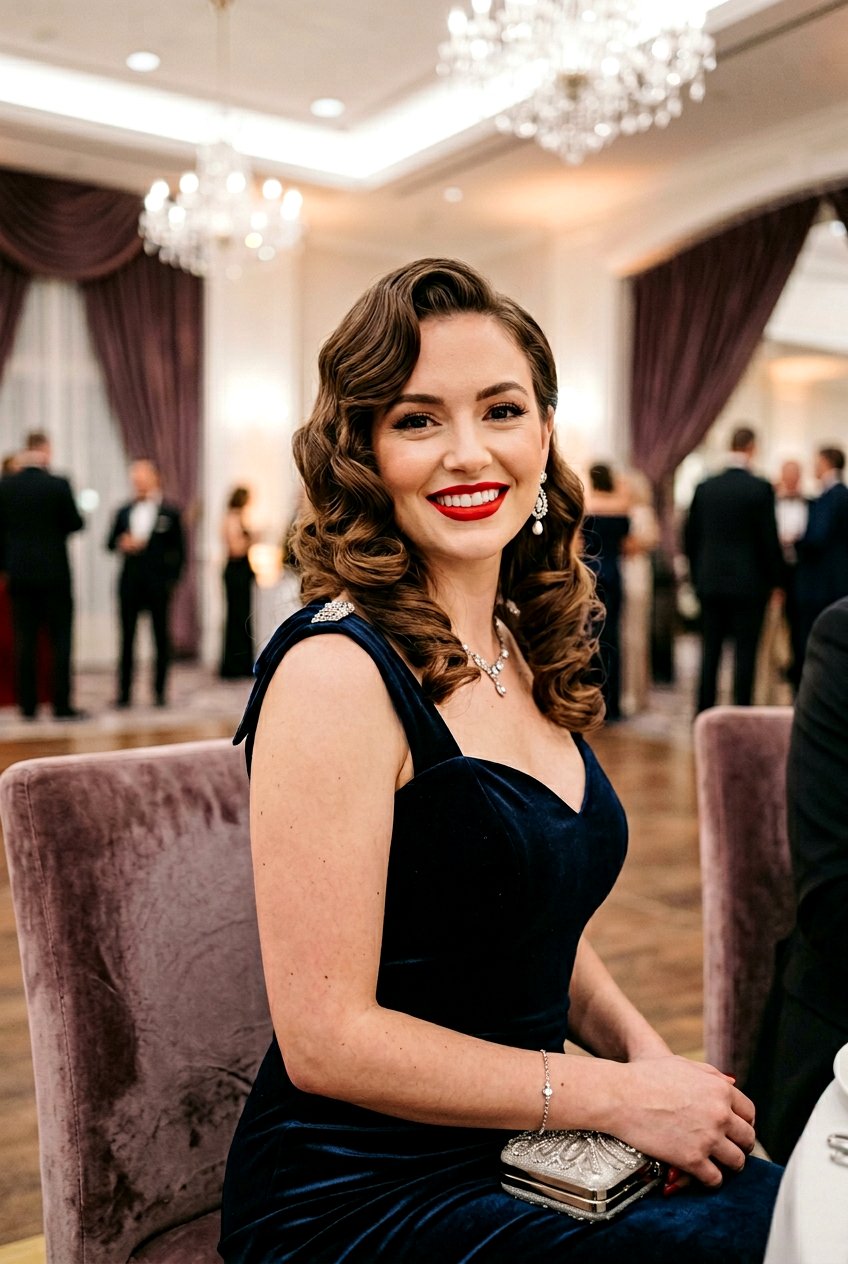 20 Birthday Hairstyle with Side Curls for a Chic Vibe