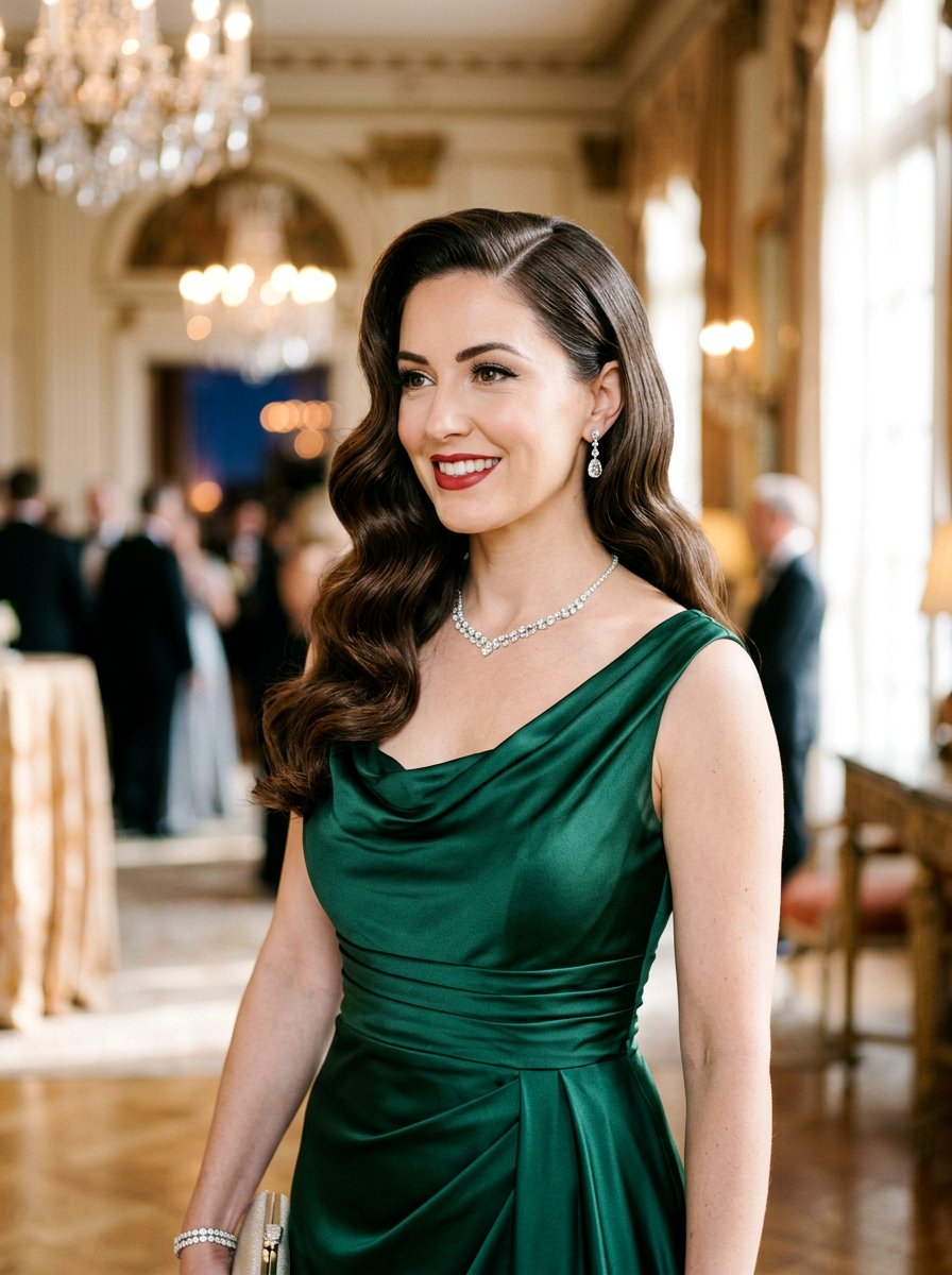 Vintage Hollywood Waves - 20 cute birthday hairstyle ideas - 20 cute birthday hairstyle ideas