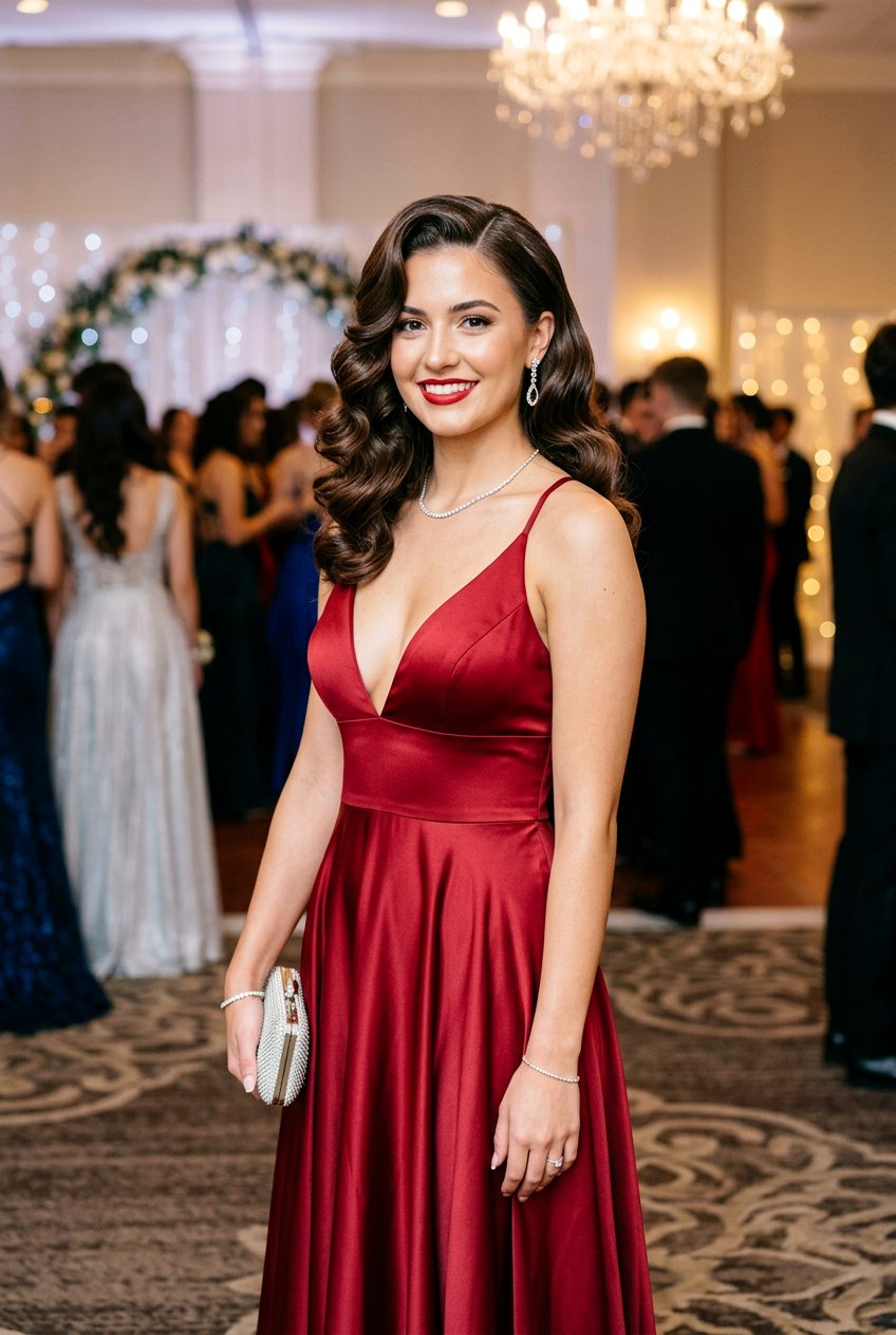 Vintage Hollywood Waves For Prom - 20 best prom hairstyle ideas - 20 best prom hairstyle ideas